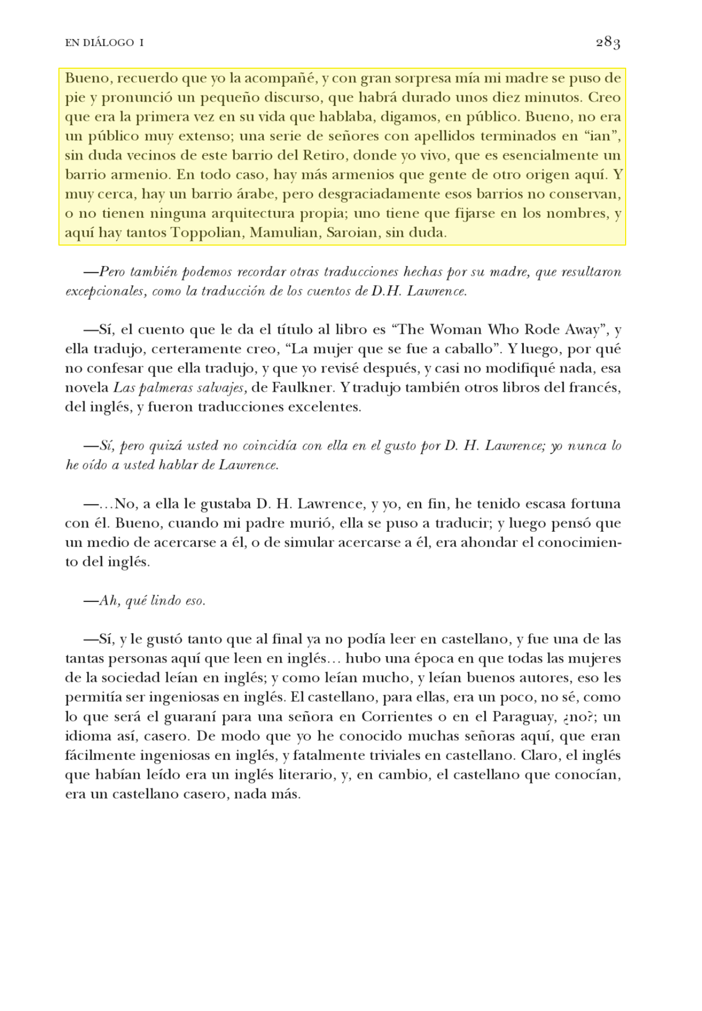 En diálogo, 2
